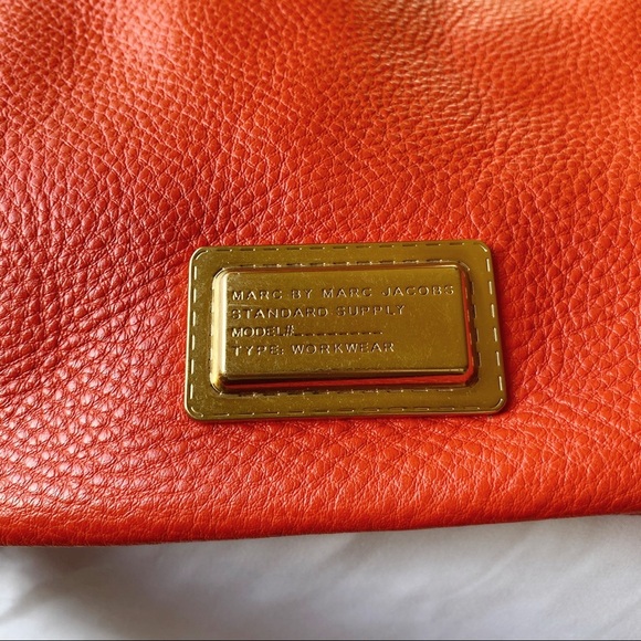 Marc Jacobs Orange Oversized Tote / Crossbody Bag - Picture 4 of 6